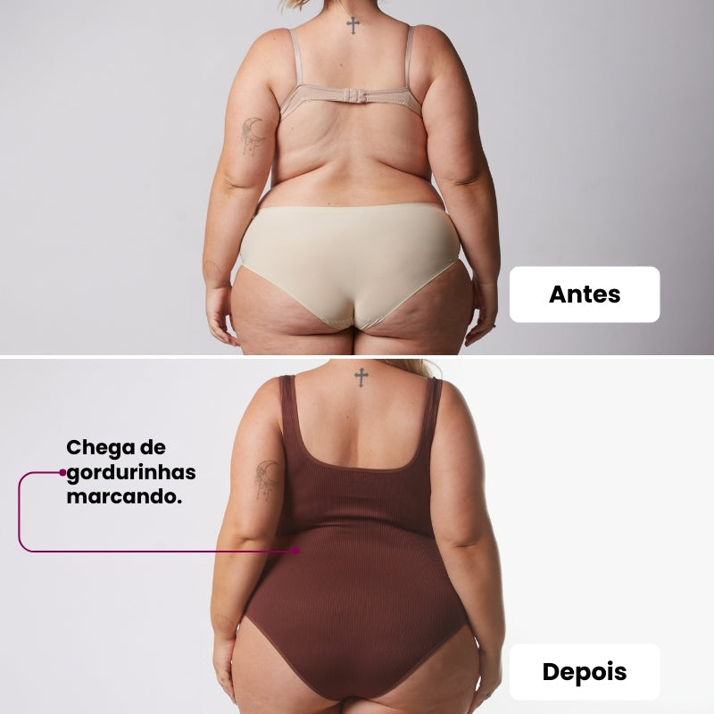 Combo Especial - 1 Sutiã Push Up + 1 Body Shaper Canelado