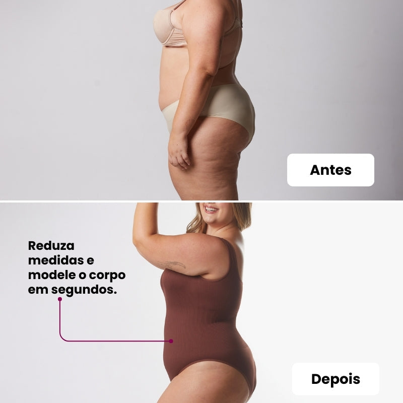 Combo Especial - 1 Sutiã Push Up + 1 Body Shaper Canelado