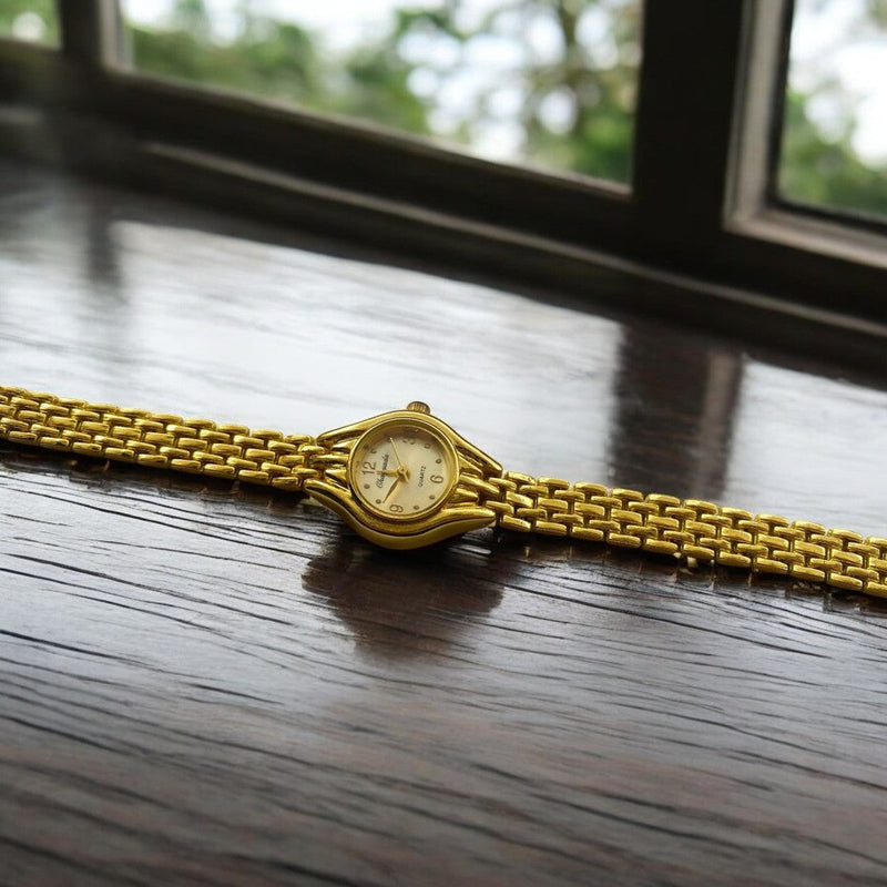 Soleil Vintage Gold Oval Dial Watch