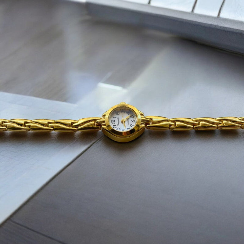 Soleil Vintage Gold Oval Dial Watch