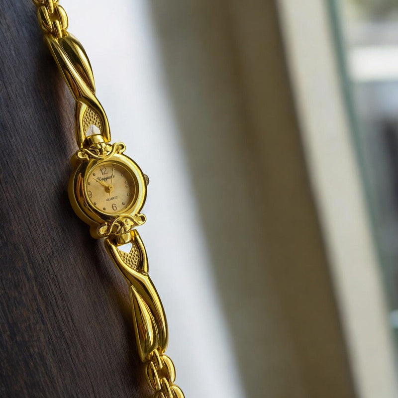 Soleil Vintage Gold Oval Dial Watch