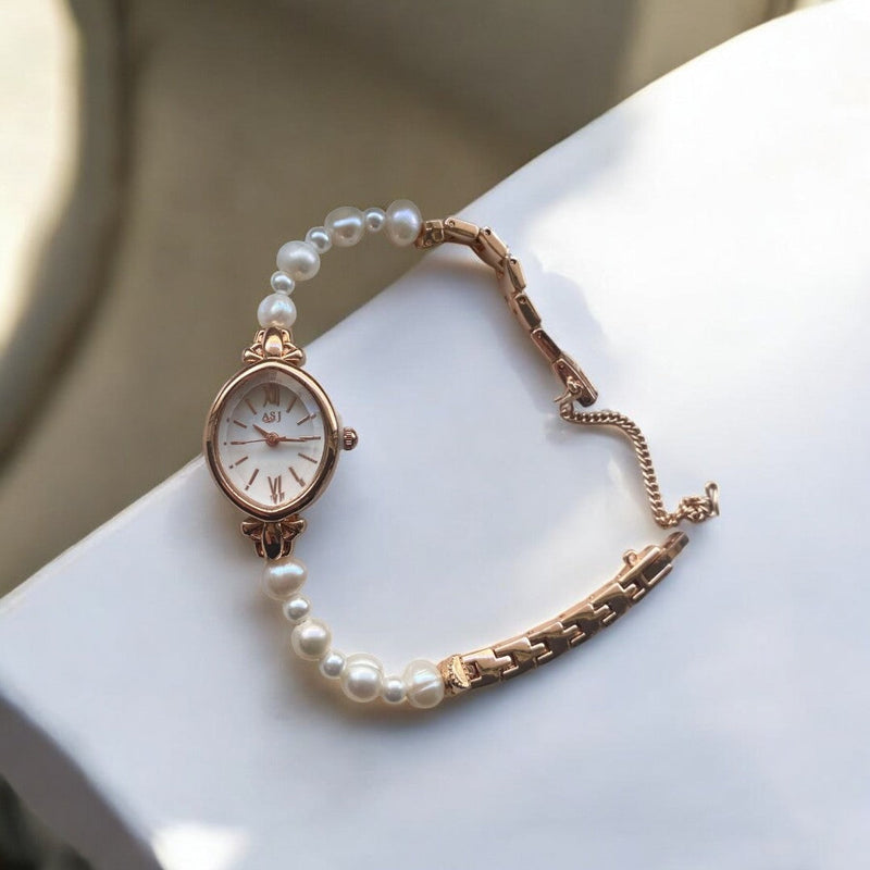 Elegant Pearl Watch