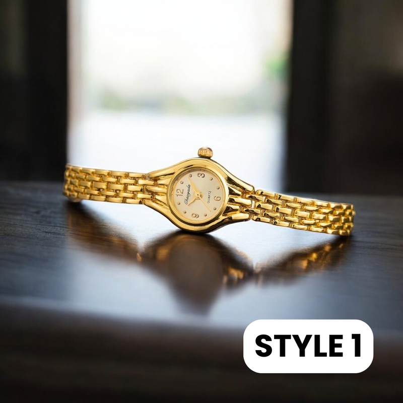 Soleil Vintage Gold Oval Dial Watch